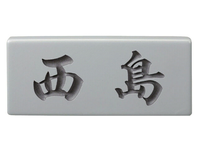 タイル表札 シルバーグレー(素彫) CP2-6B 激安特価