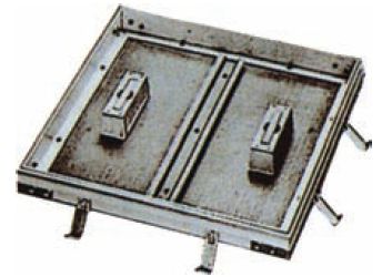 フロアーハッチ(床点検口）KAFH-400（歩道用・モルタル用）外枠440mm角 アルミニウム目地　床 点検 口 床点検口 アルミ 激安特価