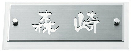 表札 戸建 ステンレス表札 ネームプレート ファインメタルシリーズ MSFEY-SM-6(ミラープレートタイプ) 丸三タカギ|表札ポストグレーチングの通販売店