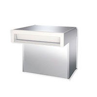 埋め込み郵便ポスト 郵便受け 三協立山アルミポスト 口金ポスト SOV-N150W１型（２ブロックタイプ） ホワイトRWH ポスト本体