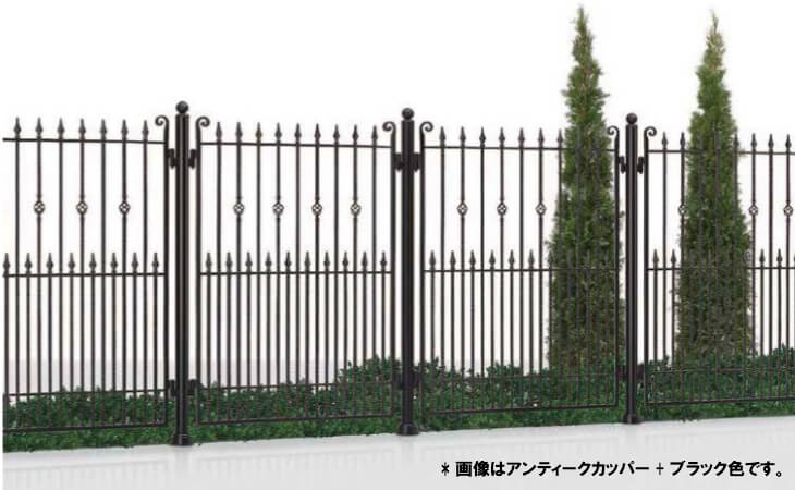 フェンス LIXIL ヴィア・ル・クラシコ フェンスＴ-14 本体 1000×1400mm ロイヤルブラック kenzai