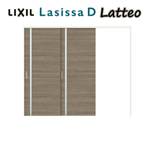 室内引戸 上吊方式 可動間仕切り 2枚建 片引き戸 ラシッサD ラテオ LGL ノンケーシング枠 2420/2423 リクシル LIXIL トステム TOSTEM 室内ドア 引き戸 室内引き戸 建具 間仕切り スライド ドア 引戸 部屋 リフォーム kenzai