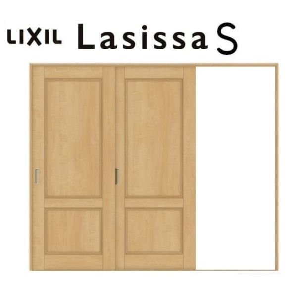 市場 室内引戸 ノンケーシング枠 LAY 2420 2枚建 Vレール方式 ラシッサS W2432×H2023mm パネルタイプ 片引き戸