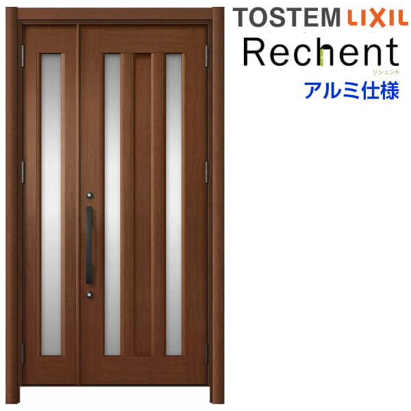 玄関前まで 楽天市場】リフォーム用玄関ドア リシェント3 親子ドア ランマなし