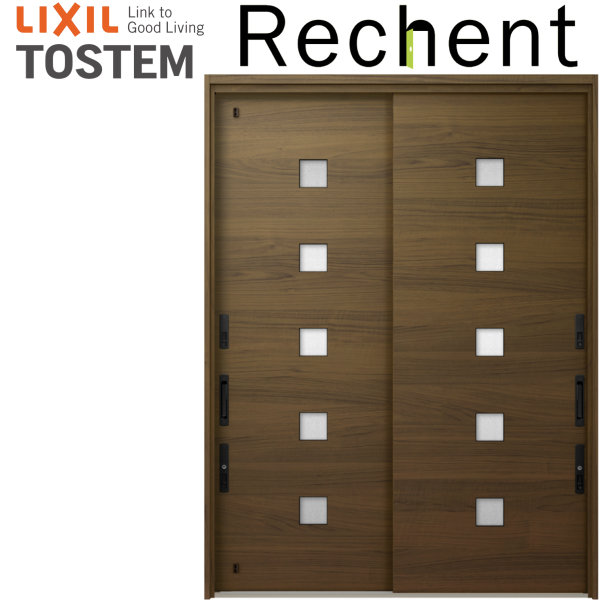 楽天市場 玄関引き戸 リフォーム用 リシェント 玄関引戸2 Pg仕様 ランマなし 2枚建 F01型 W1500 1870 H1811 2277mm リクシル 特注 工事付対応可能玄関ドア 引き戸 和風 Kenzai 建材百貨店