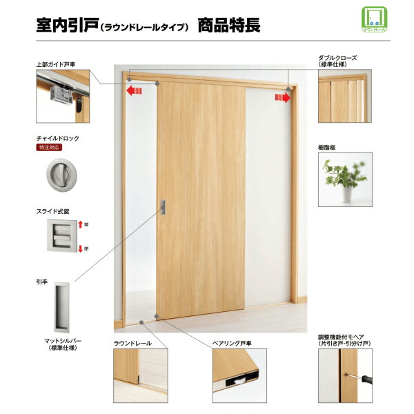 特売 室内引戸 リフォーム Diy 木質インテリア建材のラフォレスタ 室内建具 ラフォレスタ Diy リフォーム 室内建具 Ykkap ケーシング仕様 164 1 上吊り引違い戸 2枚建 T55 ドア 扉 板戸 障子 Rideshare2vote Com