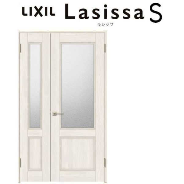 市場 最大p16倍 7 Lgy ガラス入りドア 親子ドア ノンケーシング枠 12 室内ドア 15要エントリー ラシッサs W11 H23mm
