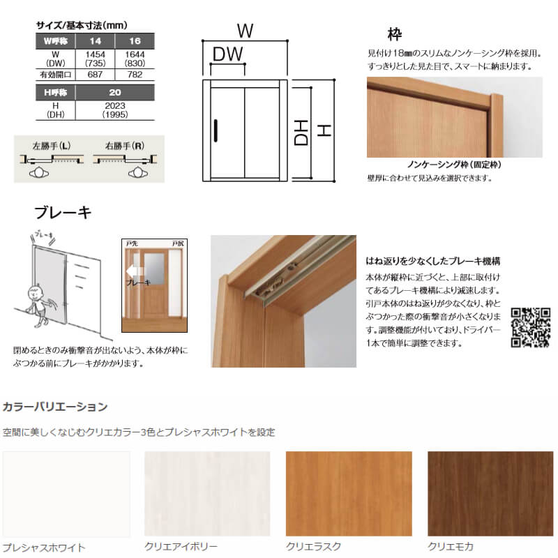 楽天市場 リクシル Ta 室内引き戸 Vレール方式 ノンケーシング枠 片引戸 標準タイプ Eaa パネルタイプ 14 16 Lixil トステム 室内引戸 建具 ドア リフォーム Diy Kenzaih 建材百貨店