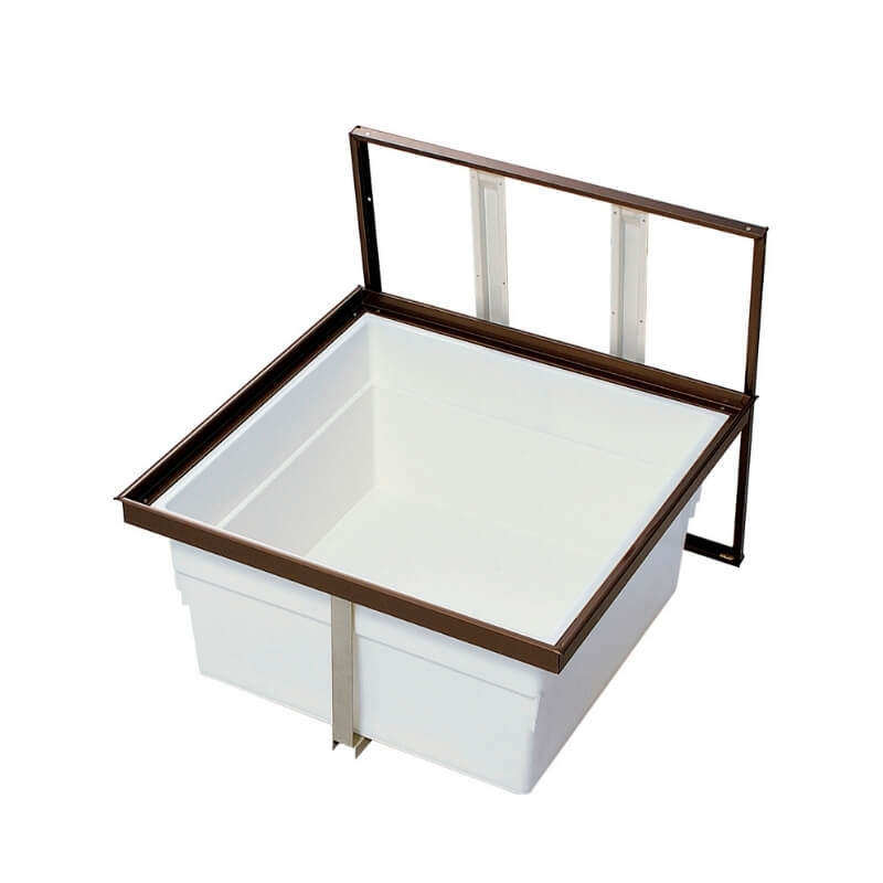 床下収納 標準タイプ 浅型600 □-B600-MAJ7 寸法(mm) 606×606×325 抗菌仕様 LIXIL リクシル 床下 収納 kenzai