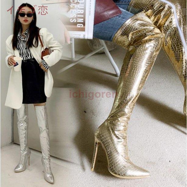 シンプルなデザインの細身 エナメル ニーハイブーツ ロングブーツ 定番のニーハイブーツ シルバー ストレッチニーハイブーツ ヒール美脚 ニーハイブーツ 楽天市場】シンプルなデザインの細身 エナメル ニーハイブーツ ロング