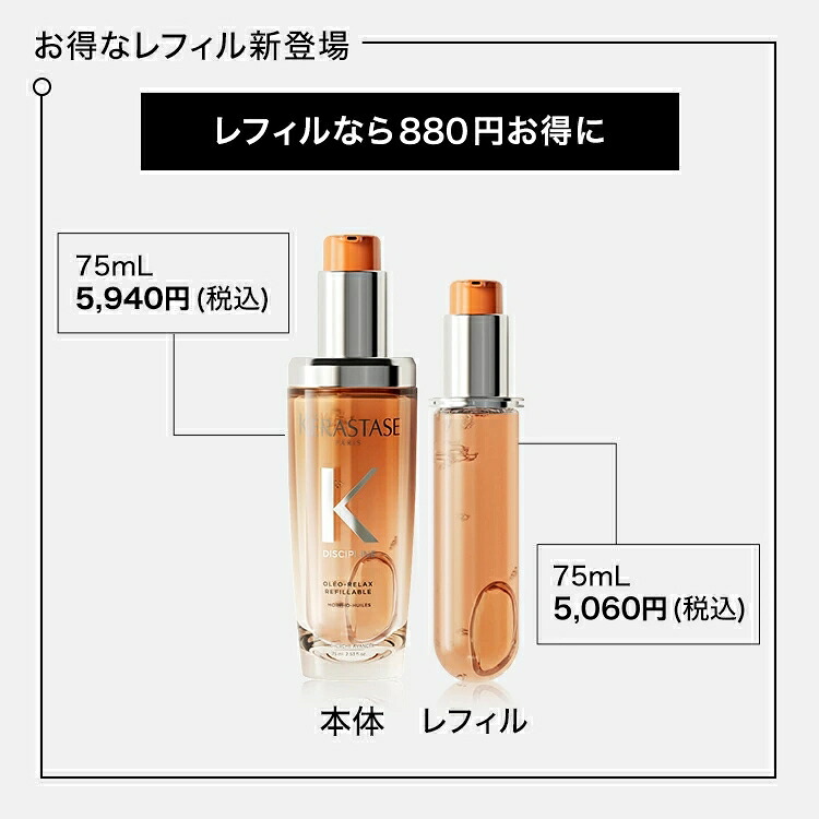ヘアオイル フルイド オレオ リラックス 75mL ◇洗い流さない 
