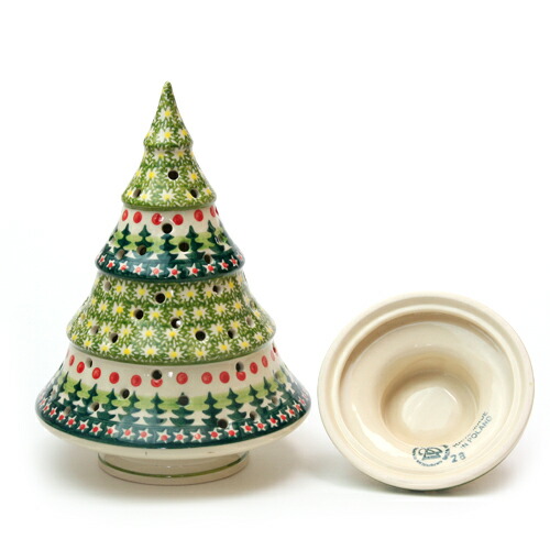 楽天市場 クリスマスツリー W944 123 ポーリッシュポタリー ポーランド食器 陶器 Kersen Online Shop 楽天市場店