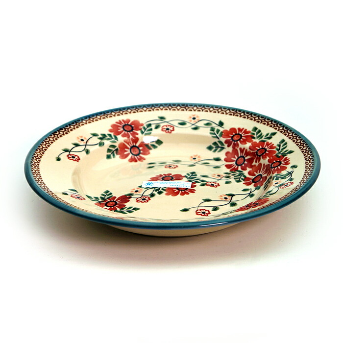 楽天市場】スープ・パスタ皿[K1105-DU252]【ポーリッシュポタリー