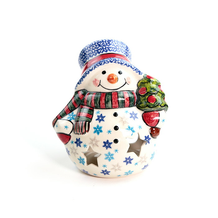 新品　ポーリッシュポタリー　キャンドルホルダー　クリスマス　置物 楽天市場】クリスマスツリー[W944-A18]【ポーリッシュポタリー
