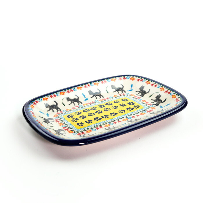 長方形盛皿・小(V119-U731)【ポーリッシュポタリー[ポーランド食器・陶器]ケルセン】電子レンジ対応 プレゼント ギフト プレート 6,683円