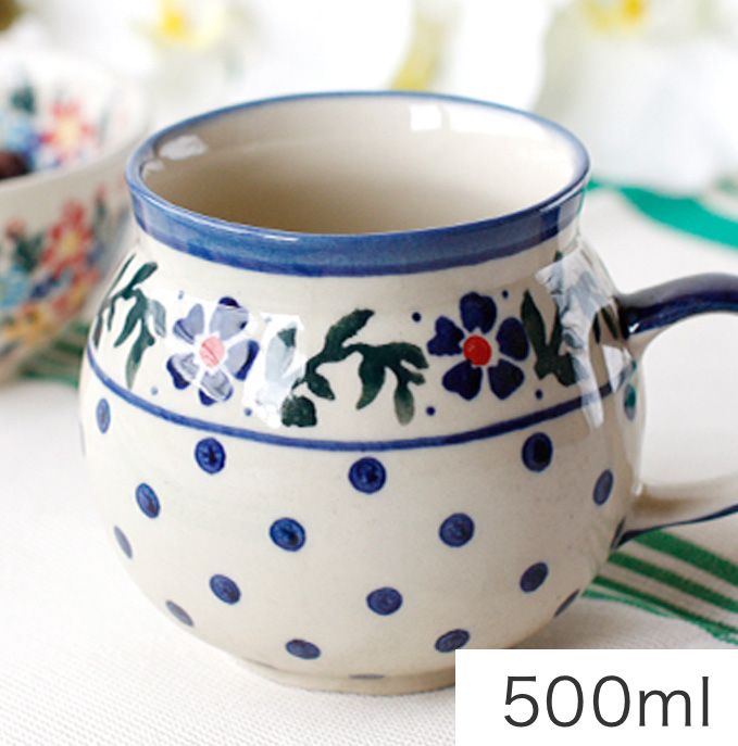 ポーリッシュポタリー 大マグカップ500ml ボレスワヴィエツ ポーランド食器 Amazon.co.jp: ボレスワヴィエツ ポーリッシュポタリー