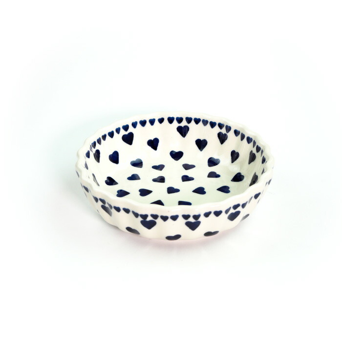 スフレディッシュφ15cm(W255-85)【ポーリッシュポタリー[ポーランド食器・陶器]ケルセン】耐熱 食洗機対応 電子レンジ対応 オーブン対応 プレゼントに ギフトに 贈り物に WIZA ヴィザ ケーキ型 サラダボウル　スフレ型　盛皿　ハンドメイド かわいい おしゃれ