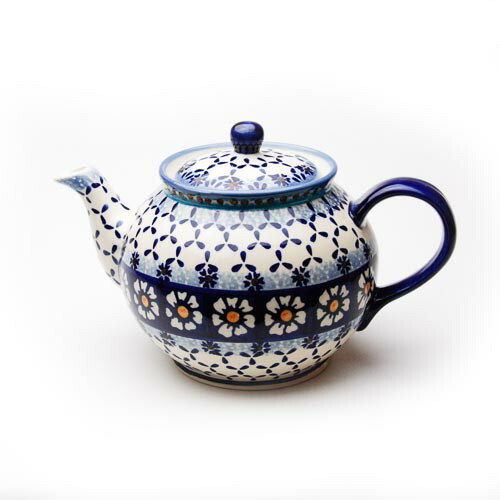 ティーポット・大[W504-25D]【ポーリッシュポタリー[ポーランド食器・陶器]】