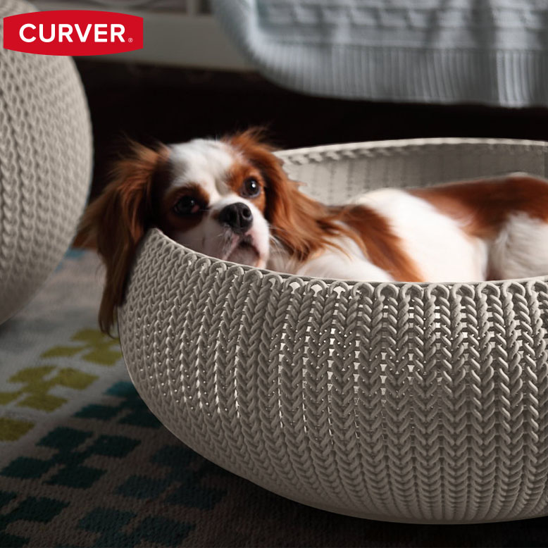 楽天市場】Curver Knit Cozy Pet Bed カーバー ニット コジー ペット