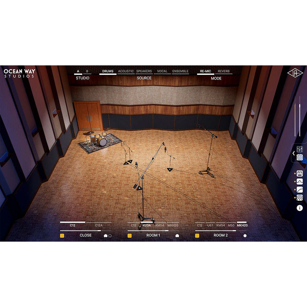 Universal Audio Ocean Way Studios Deluxe 【ダウンロード版/メール納品】|ミュージックランドKEY WEST