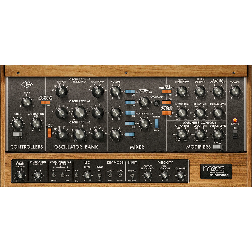 UNIVERSAL AUDIO Moog Minimoog 【ダウンロード版/メール納品】｜ミュージックランドKEY WEST 17,210円