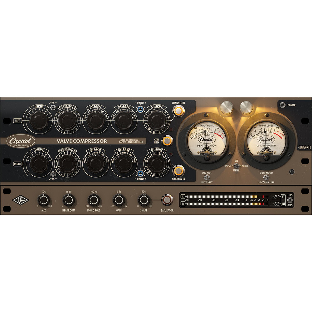 UNIVERSAL AUDIO Capitol Mastering Compressor 【ダウンロード版/メール納品】 【UAD Deep Cuts Sale！最大80％OFF！～4/30】