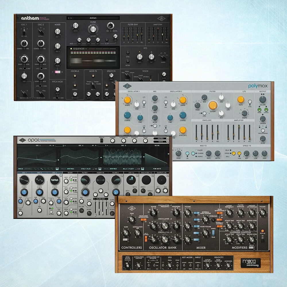 UNIVERSAL AUDIO UAD Synth Collection 【ダウンロード版/メール納品】 【UAD Deep Cuts Sale！最大80％OFF！～4/30】
