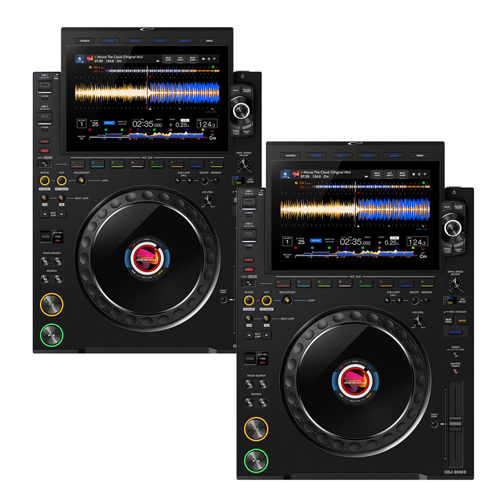 AlphaTheta CDJ-3000X Twin set アルファシータ DJプレーヤー 2台セット|ミュージックランドKEY WEST