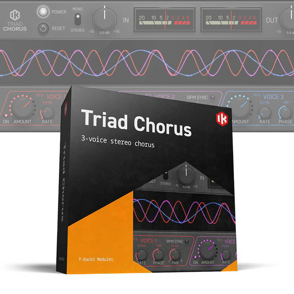 IK Multimedia T-RackS Triad Chorus 【ダウンロード版/メール納品】