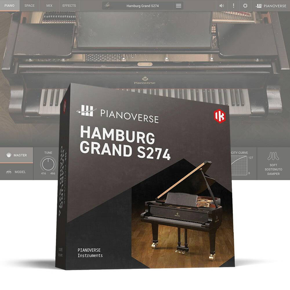 IK Multimedia Pianoverse Hamburg Grand S274 【ダウンロード版/メール納品】