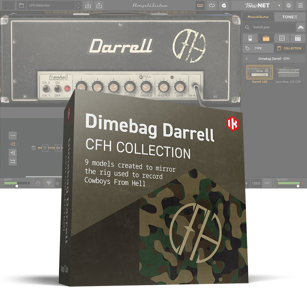 IK Multimedia AmpliTube Dimebag Darrell CFH Collection 【ダウンロード版/メール納品】