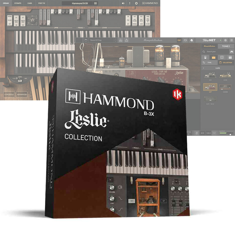 IK Multimedia Hammond B-3X + Leslie Collection 【ダウンロード版/メール納品】 【Spring Instrumentsプロモ！最大85％OFF！～4/30】
