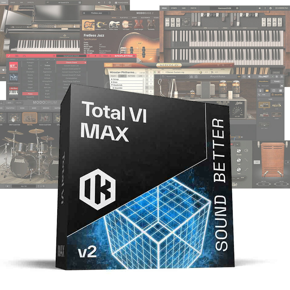 IK Multimedia Total VI MAX 2 【ダウンロード版/電子メール納品】