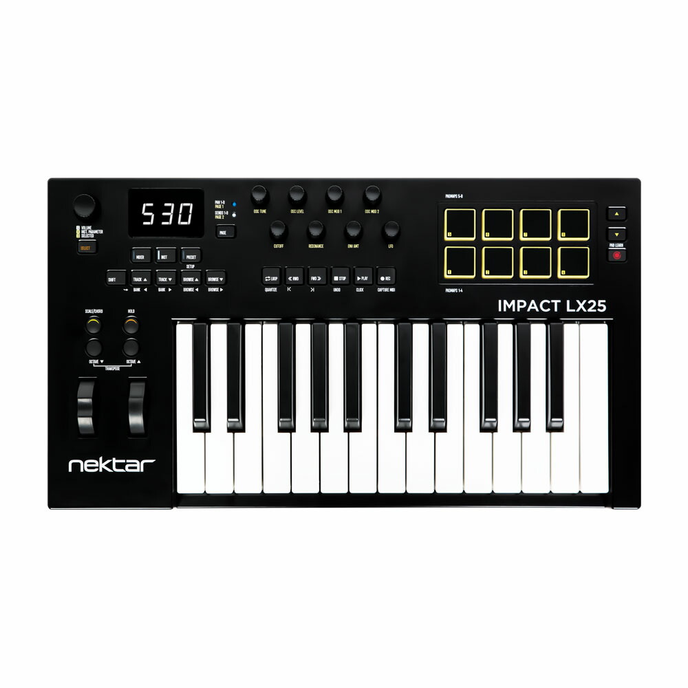 楽天市場】【送料込】Nektar Impact LX61 mk3 ネクター 61鍵盤 USB