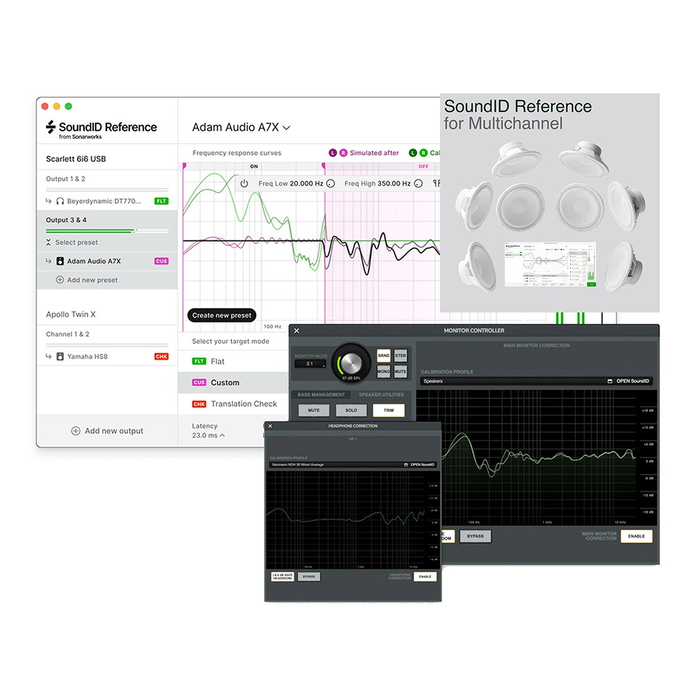 Sonarworks SoundID Reference for Multichannel and Apollo Monitor Correction Add-on bundle 【ダウンロード版/電子メール納品】【Summer Sale！最大限度39％OFF！～6/22】