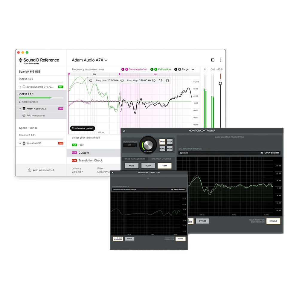 Sonarworks SoundID Reference for Speakers & Headphones and Apollo Monitor Correction Add-on bundle 【ダウンロード版/メール納品】