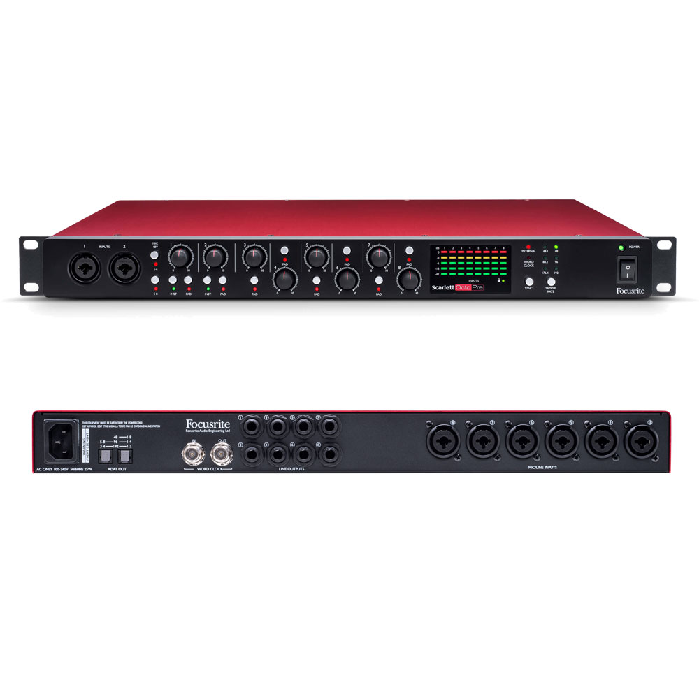 楽天市場】Focusrite Clarett+ Octopre フォーカスライト マイク