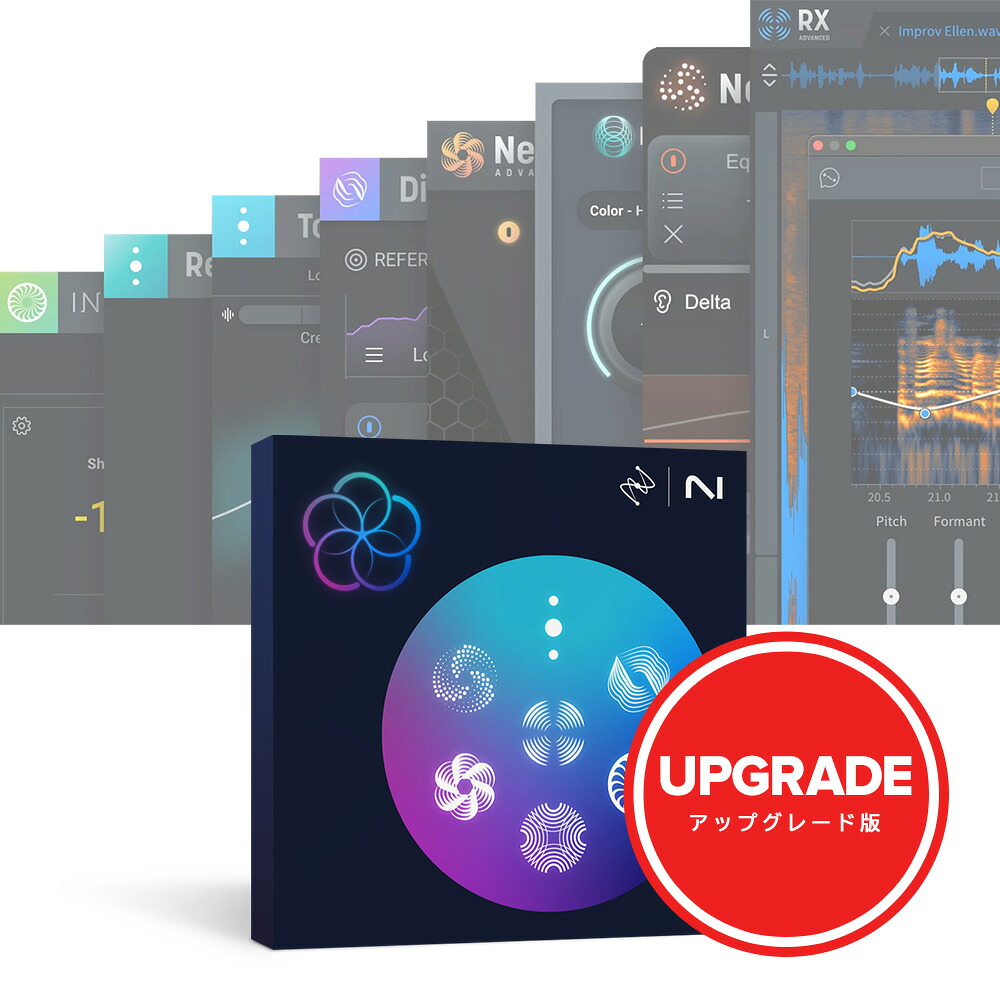 iZotope RX Post Production Suite 8.6: Upgrade from any previous version of RX Standard 【ダウンロード版/引きあげる点数版/電子メール納品】