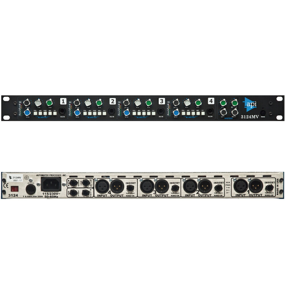 楽天市場】API 3122V ディスクリート 2chマイクプリアンプ/DI