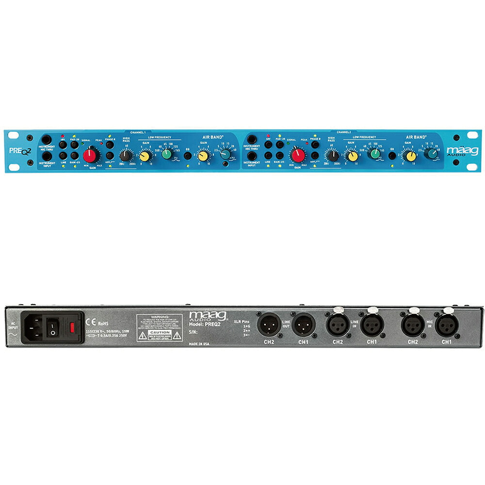 maag audio PREQ2 2ch マイクプリアンプ