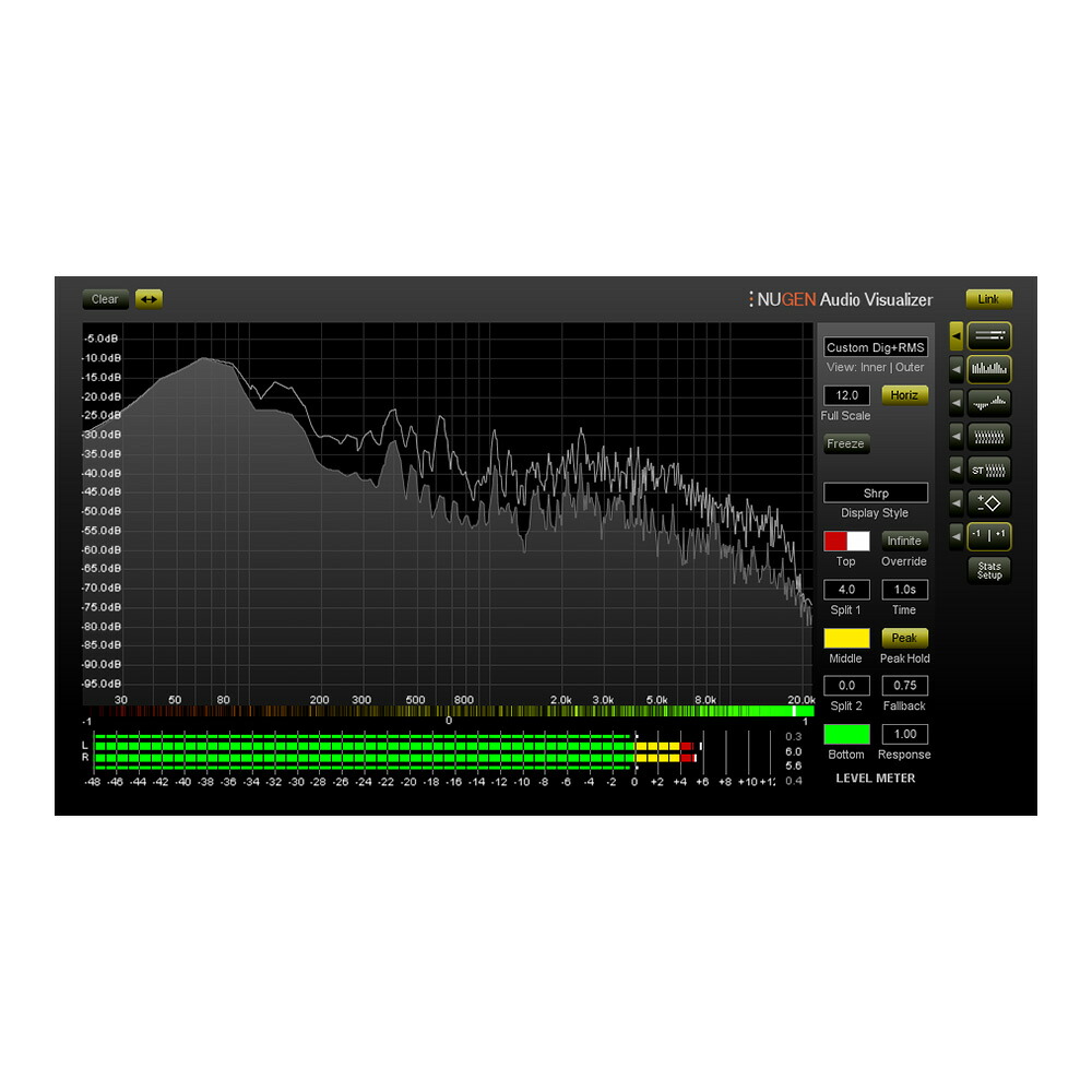 NUGEN Audio Visualizer upgrade to v2【ダウンロード版/アップグレード版/メール納品】｜ミュージックランドKEY WEST