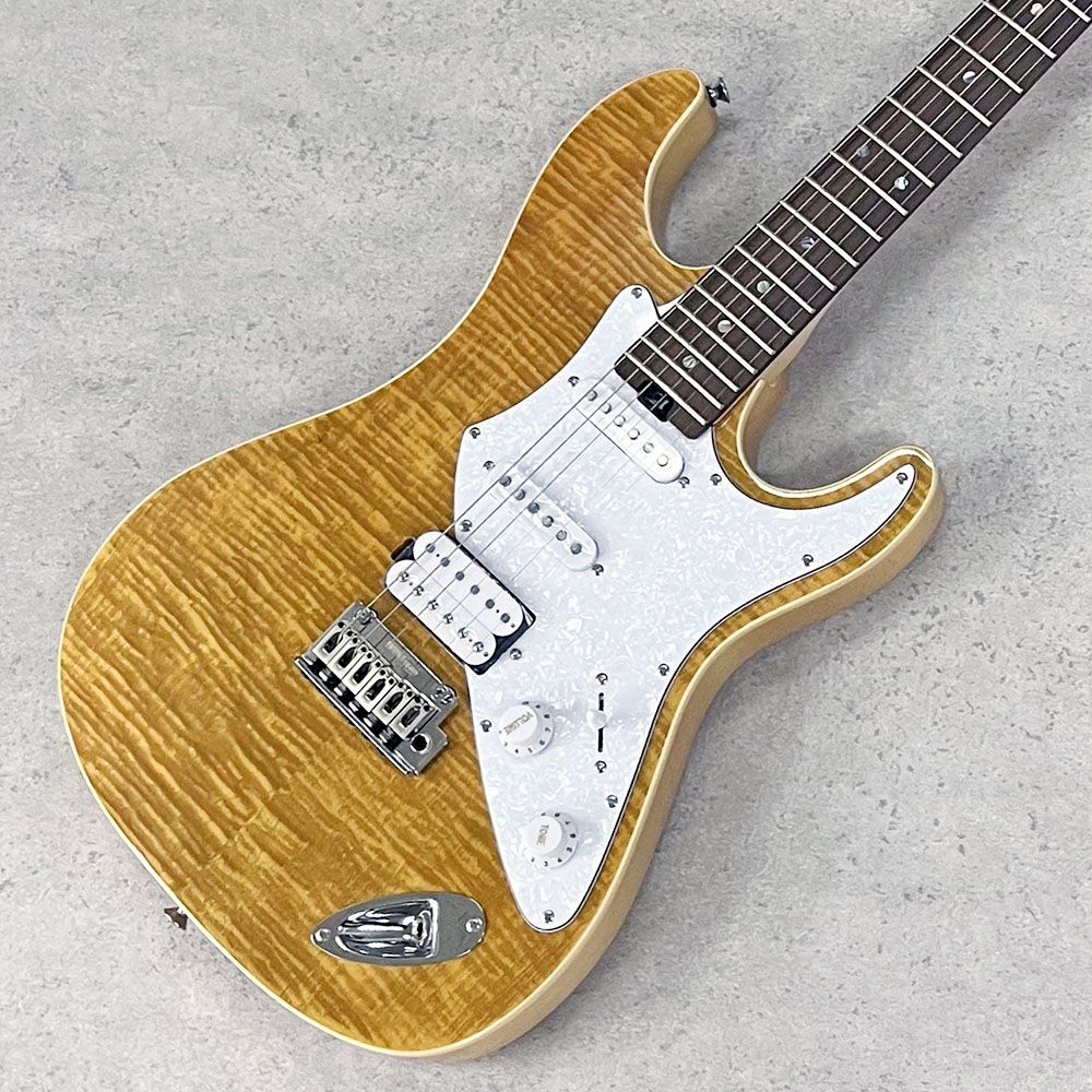 Aria Pro II 714-AE200 YG [Yellow Gold] 【メーカーアウトレット品】 アリア エレキギター STタイプ｜ミュージックランドKEY WEST