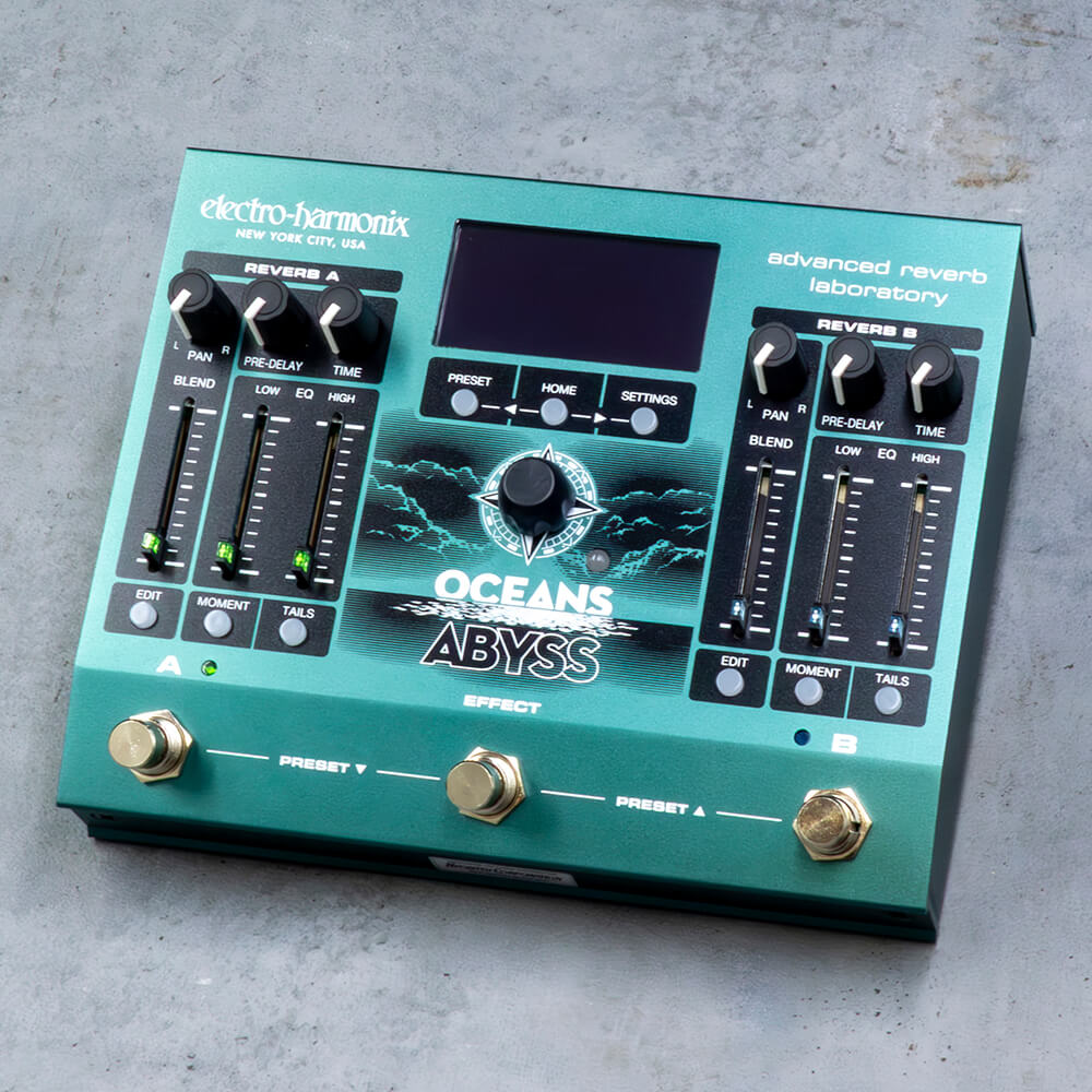 electro-harmonix OCEANS ABYSS エレクトロハーモニクス エフェクター リバーブ｜ミュージックランドKEY WEST