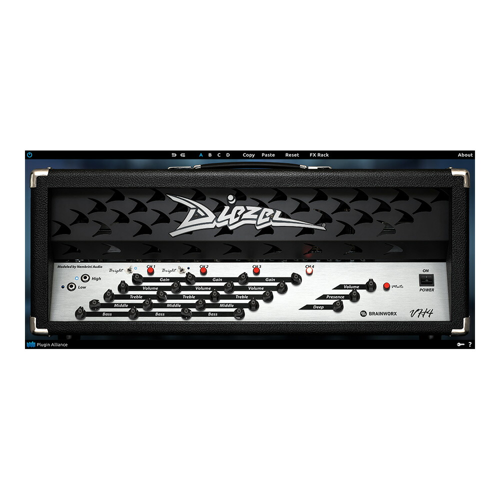 Plugin Alliance Diezel VH4 【ダウンロード版/メール納品】