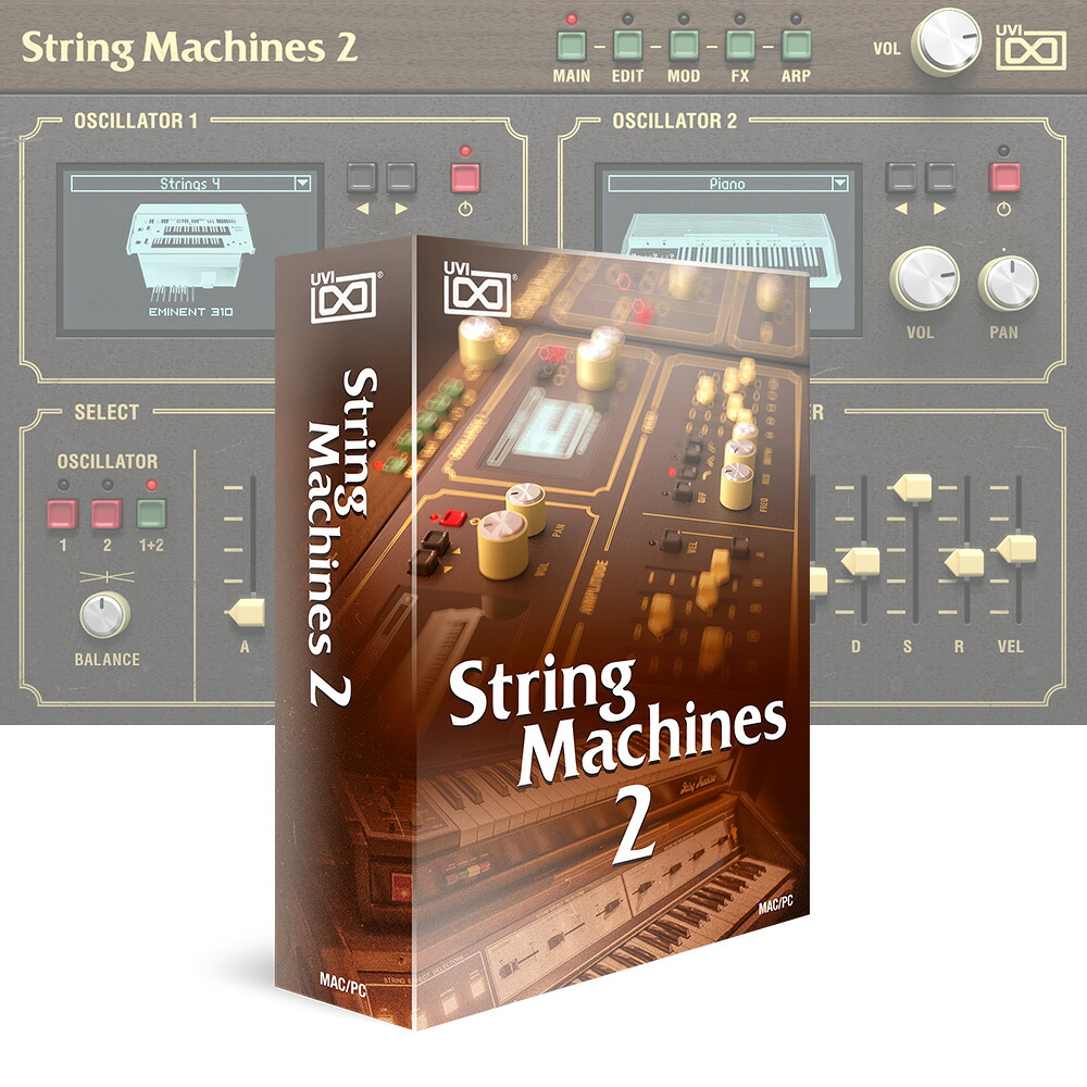 String Instrument Machine 【楽天市場】UVI String Machines 2 【ダウンロード版/メール納品】:MUSICLAND KEY 心斎橋店