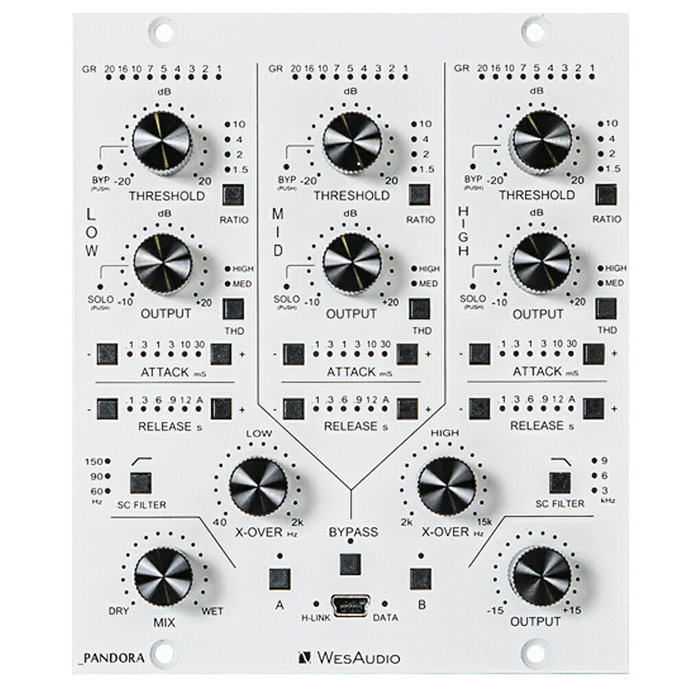 WesAudio _PANDORA Stereo Multiband Compressor with digital recall