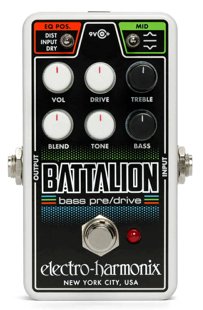楽天市場】ELECTRO-HARMONIX BATTALION BASS PRE AMP DI ベース