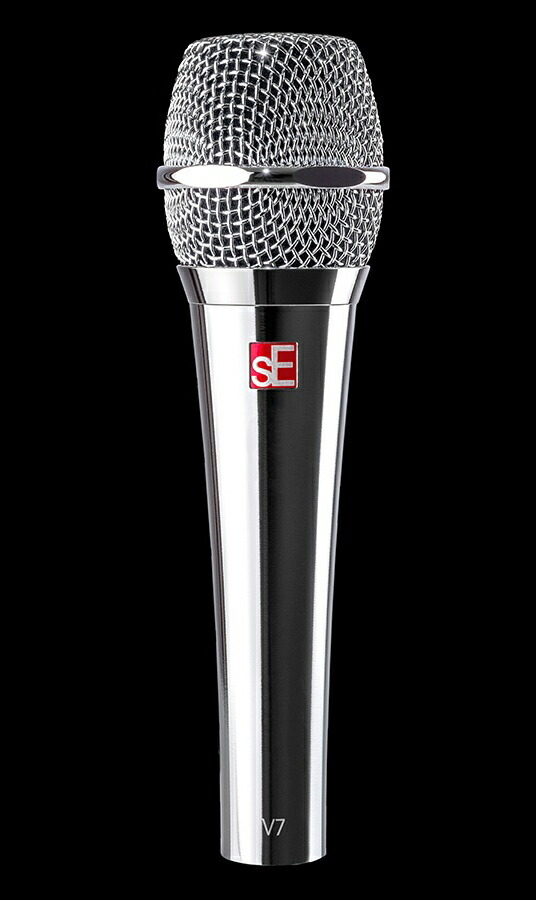 sE Electronics V7 Chrome スーパーカーディオイド型 ボーカル用ハンドヘルド・ダイナミック・マイクロフォン
