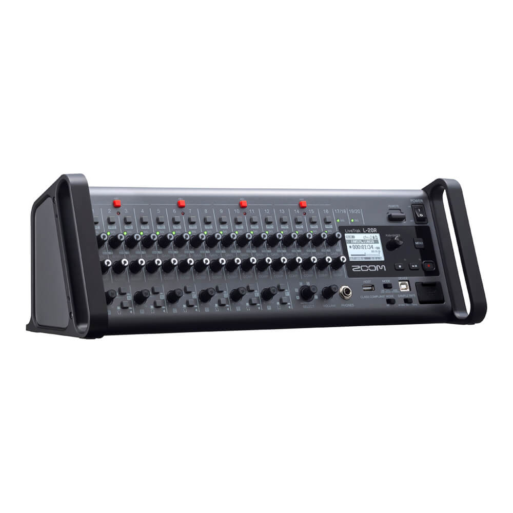 ZOOM ズーム LiveTrak L-20R Digital Mixer + Recorder｜ミュージックランドKEY WEST