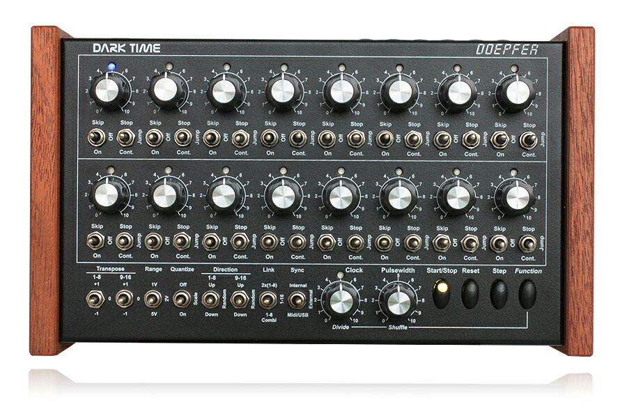 DOEPFER DARK TIME BLUE / WHITE LED 16 Step Analog Sequencer|ミュージックランドKEY WEST
